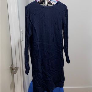 H&M Navy L/S dress size 6